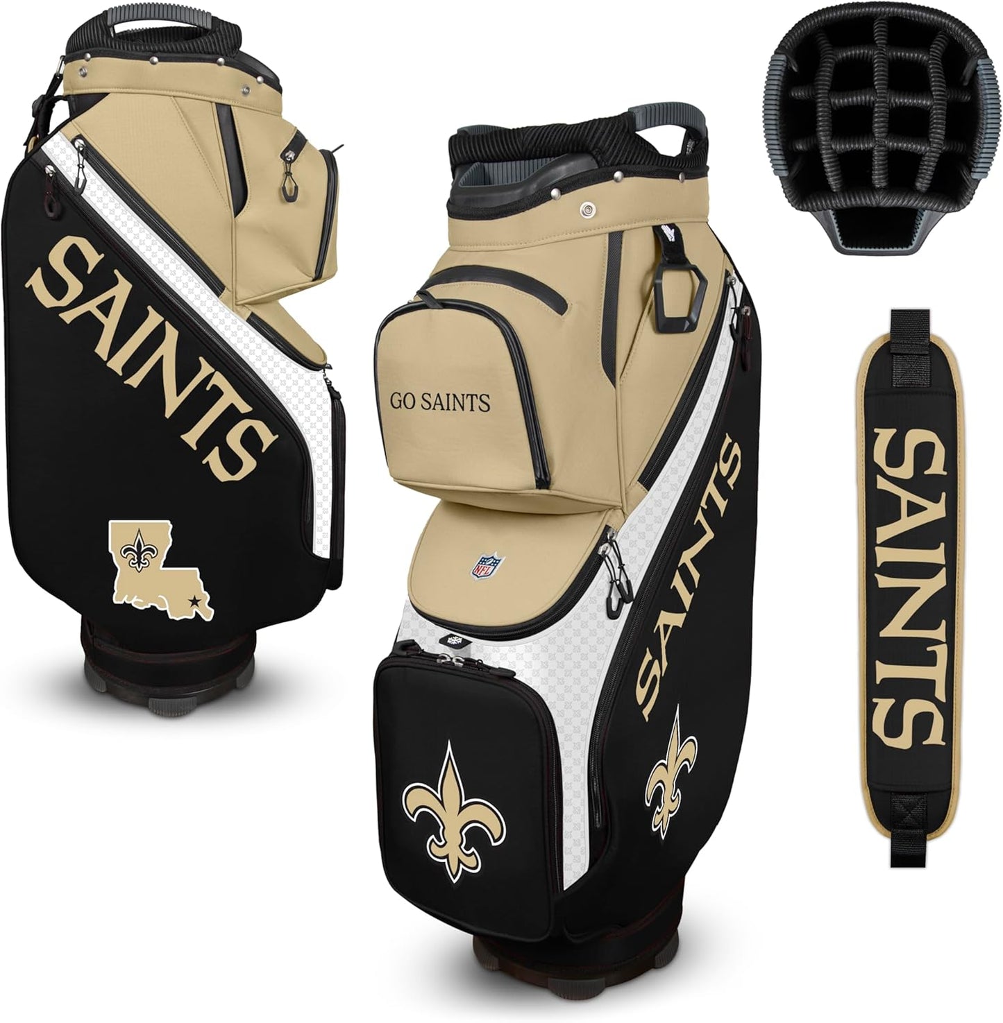 New Orleans Saints Clubhouse Cooler Cart Bag |Team Effort - Team Effort