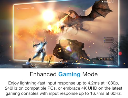 Optoma UHZ35 Projector - 4K UHD Laser Projector for Home Theater and Gaming - UHD35STx (Latest, Lamp, Short Throw) -