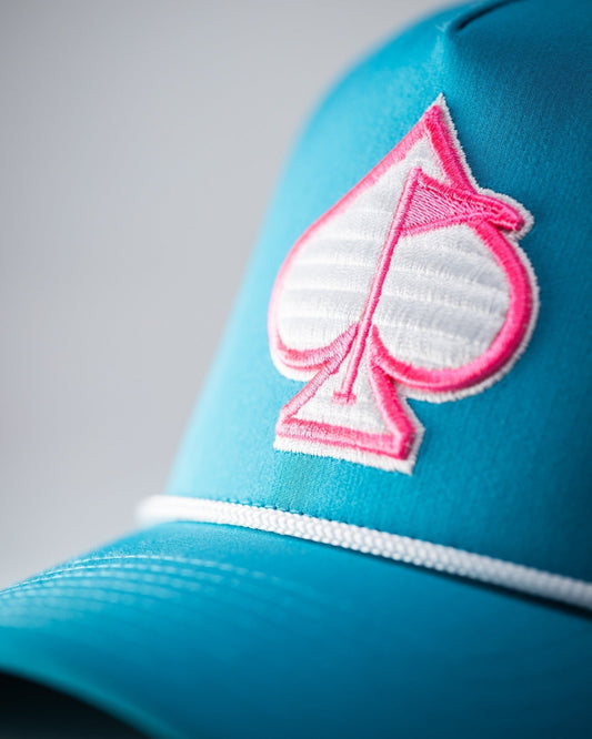 Perforated Rope Hat - Baby Blue - Pins and Aces