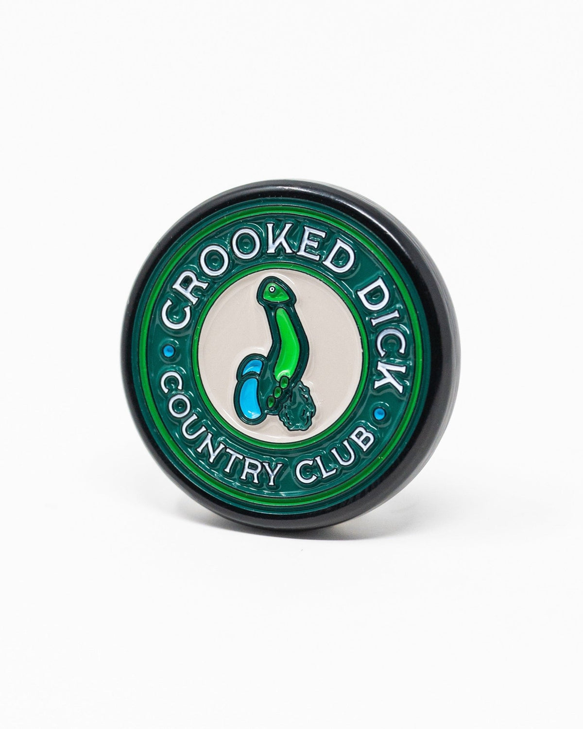 Pop Out Medallion Ball Marker - Crooked Dick - Pins and Aces