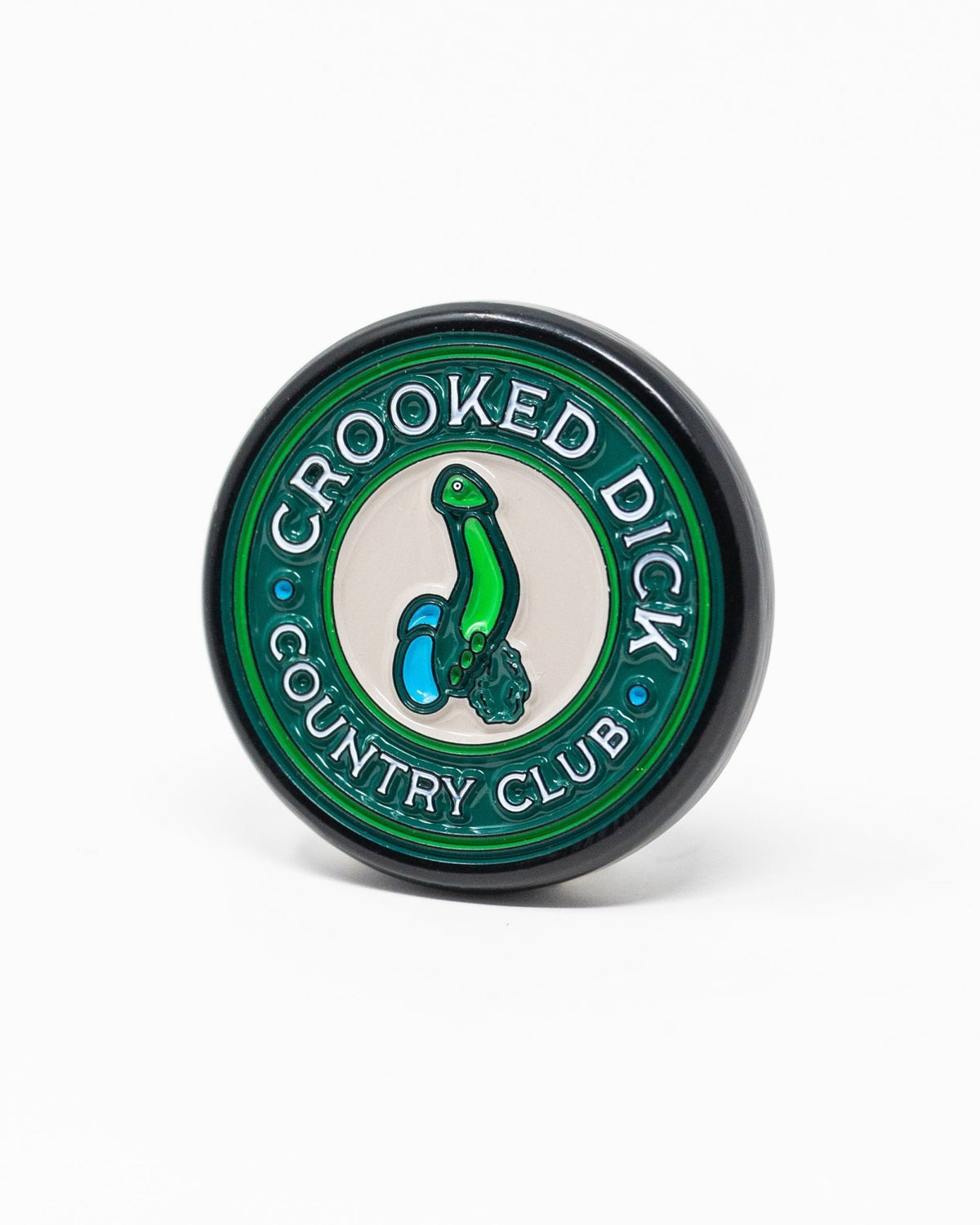 Pop Out Medallion Ball Marker - Crooked Dick - Pins and Aces