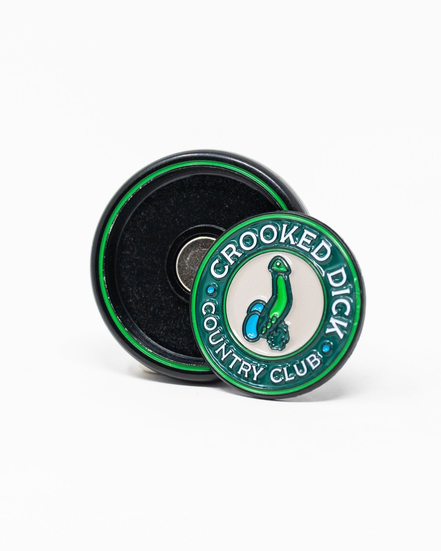 Pop Out Medallion Ball Marker - Crooked Dick - Pins and Aces
