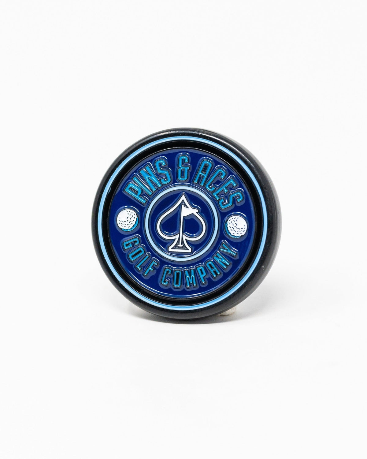 Pop Out Medallion Ball Marker - Navy - Pins and Aces