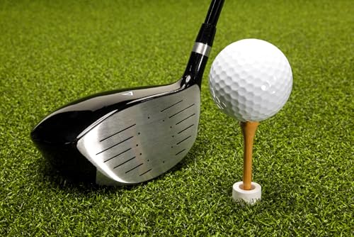 Premium Turf Indoor/Outdoor Golf Mat. Bonus Tray + 3 Tees - Advantage 4'x4 -
