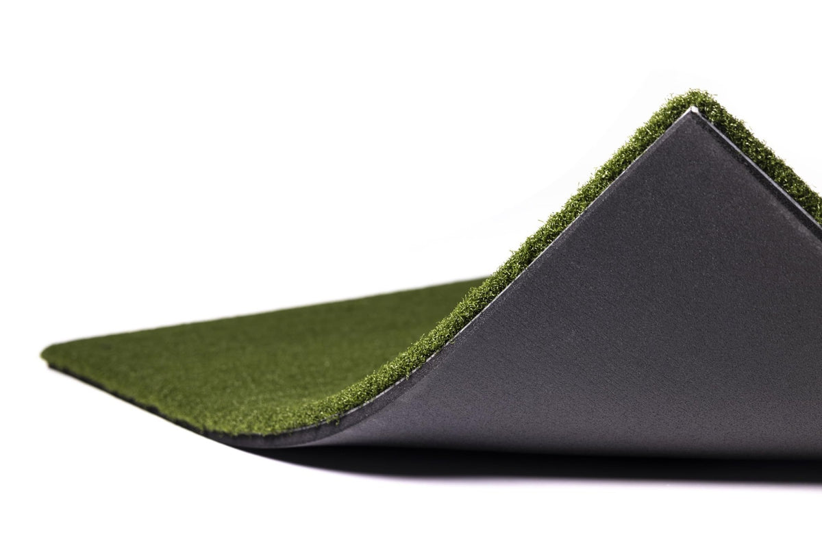 Premium Turf Indoor/Outdoor Golf Mat. Bonus Tray + 3 Tees - Advantage 4'x4 -