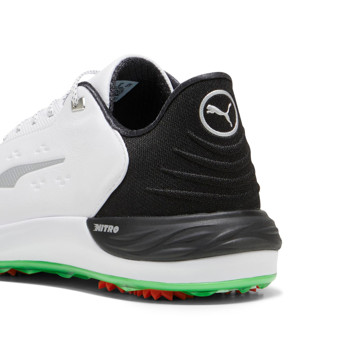 PUMA GOLF Men's Phantomcat Nitro Golf Shoes - 12.5 - Puma White/Puma Silver/Feather Gray