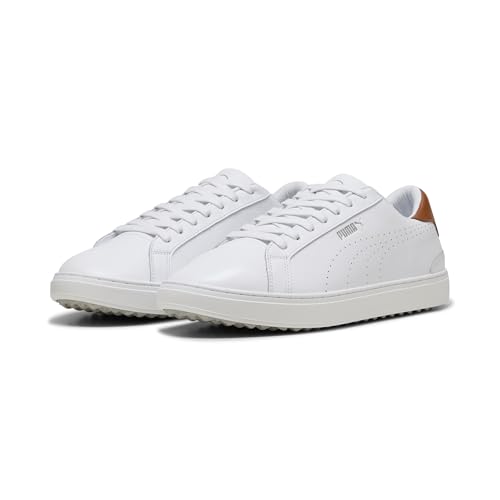PUMA Men's Classic G Golf Shoes - 8.5 - Warm White - deep Navy