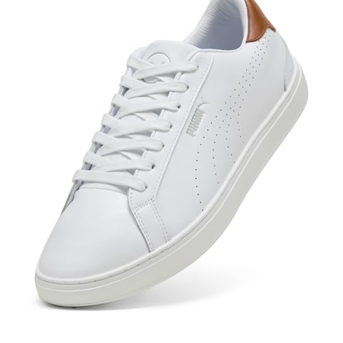 PUMA Men's Classic G Golf Shoes - 8.5 - Warm White - deep Navy