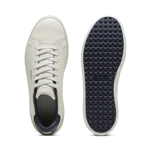 PUMA Men's Classic G Golf Shoes - 8.5 - Warm White - deep Navy
