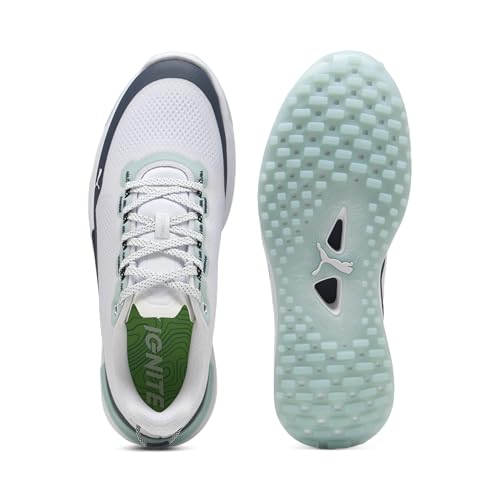PUMA Men's Ignite Elevate X Golf Shoes - 7.5 - White/Black