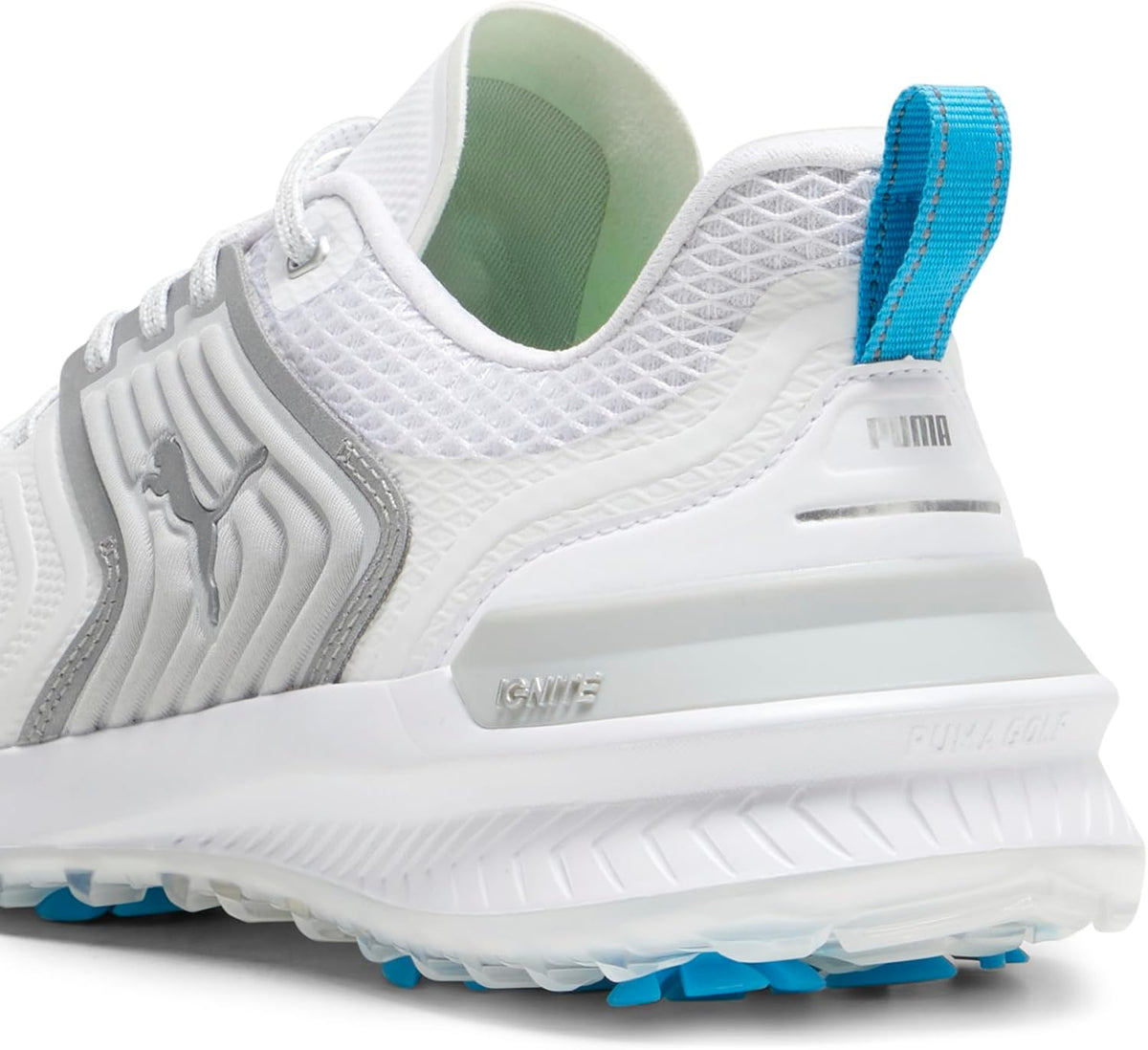 PUMA Men's Ignite Innovate Golf Shoes - 7.5 - White/Black