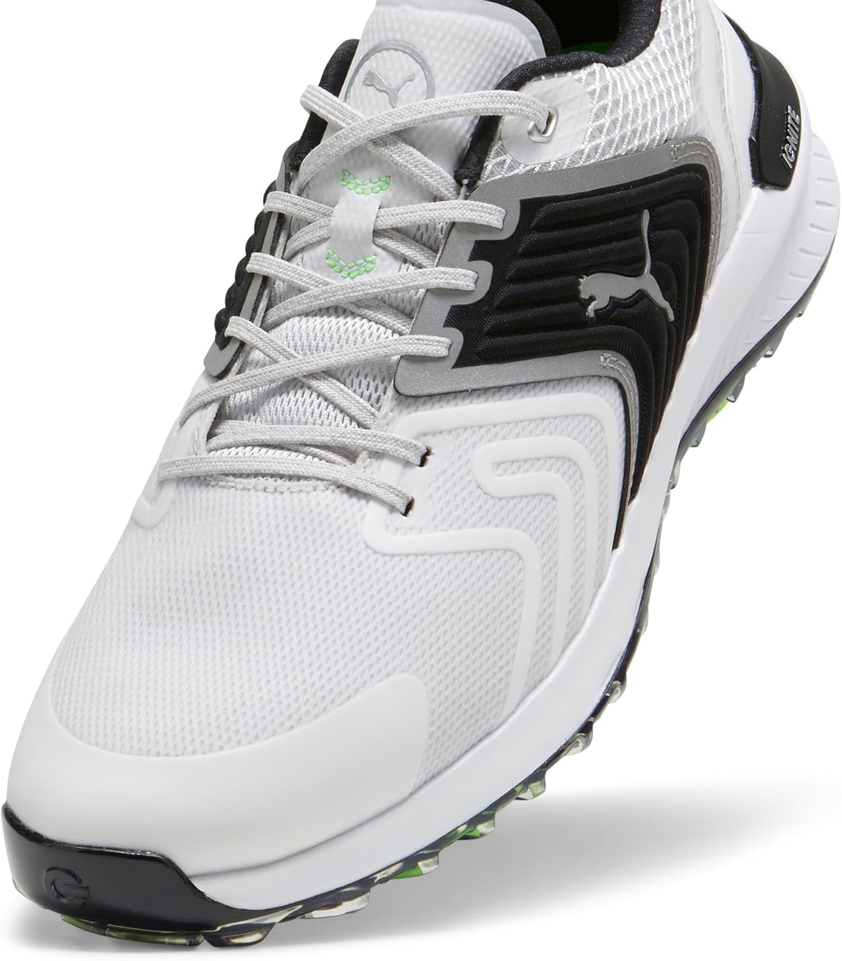 PUMA Men's Ignite Innovate Golf Shoes - 7.5 - White/Black