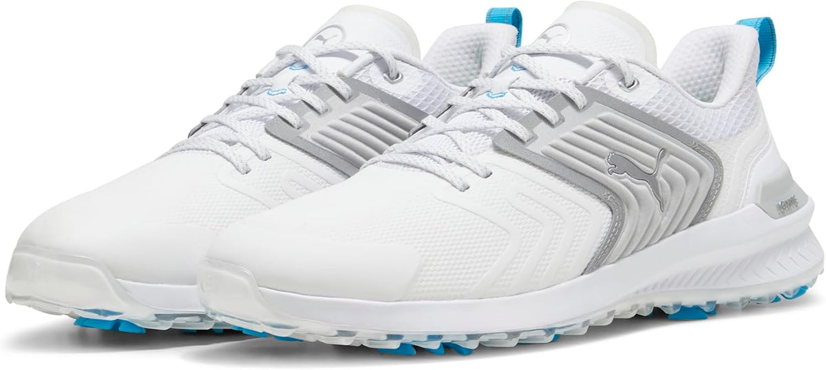 PUMA Men's Ignite Innovate Golf Shoes - 7.5 - White/Black