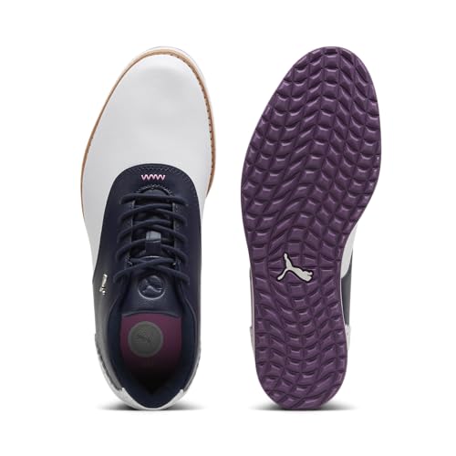 PUMA Women's Avant Golf Shoes - 7 - Puma White - deep Navy - sand Dune