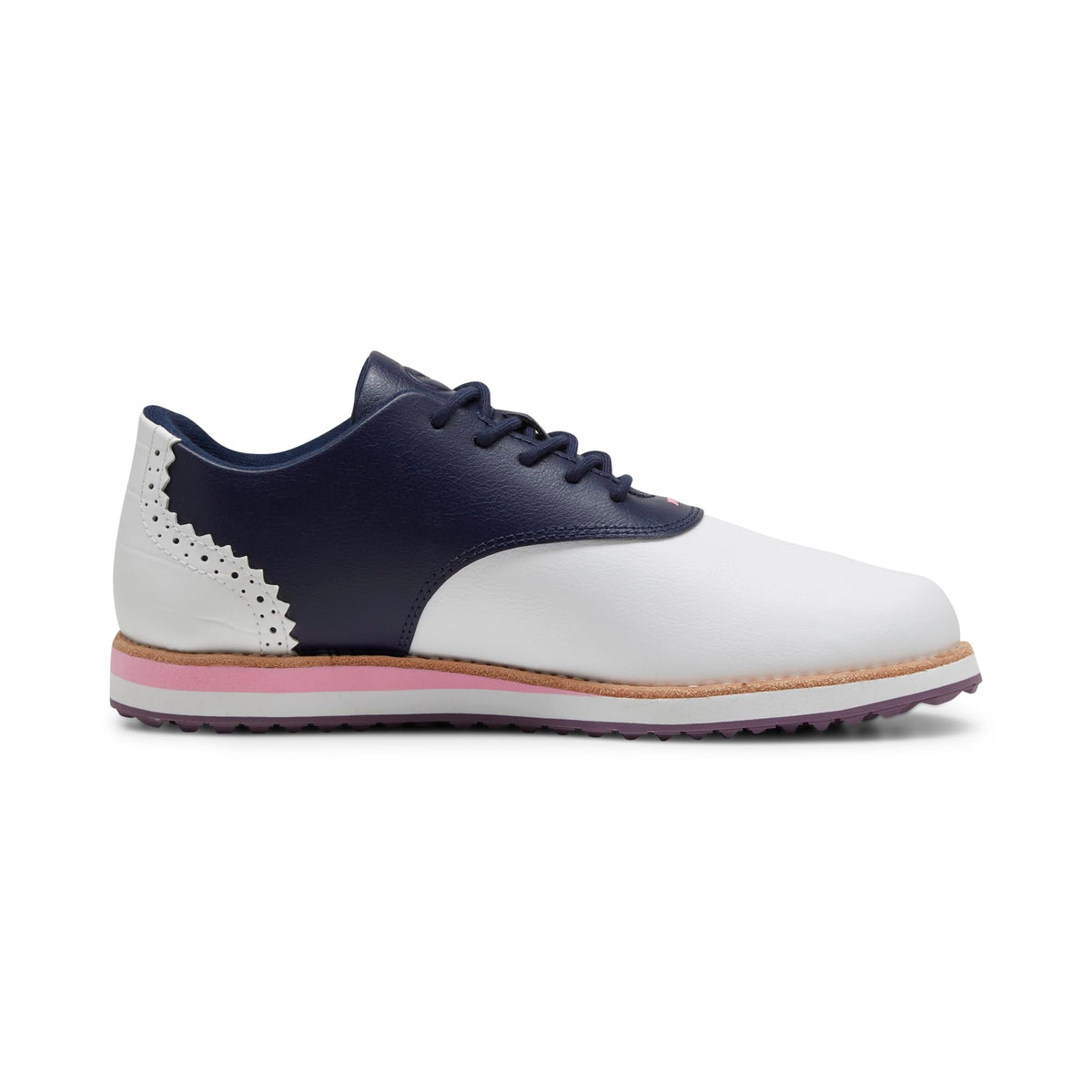 PUMA Women's Avant Golf Shoes - 7 - Puma White - deep Navy - sand Dune