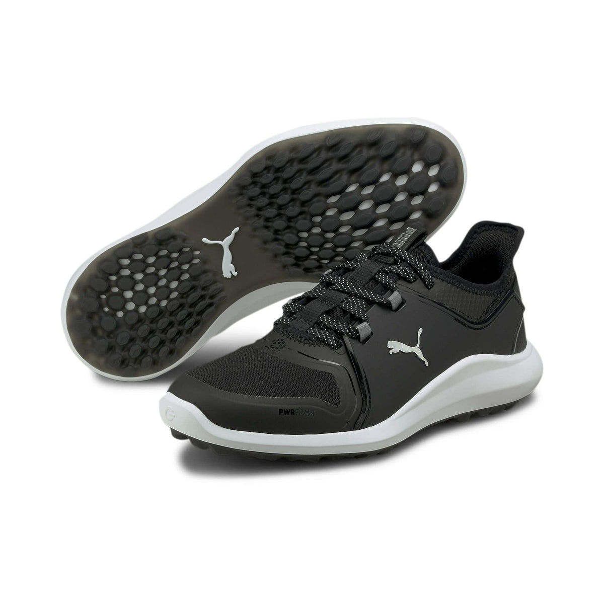 PUMA Women's Ignite Fasten8 Golf Shoe - High Rise Puma Silver Scuba Blue - 6