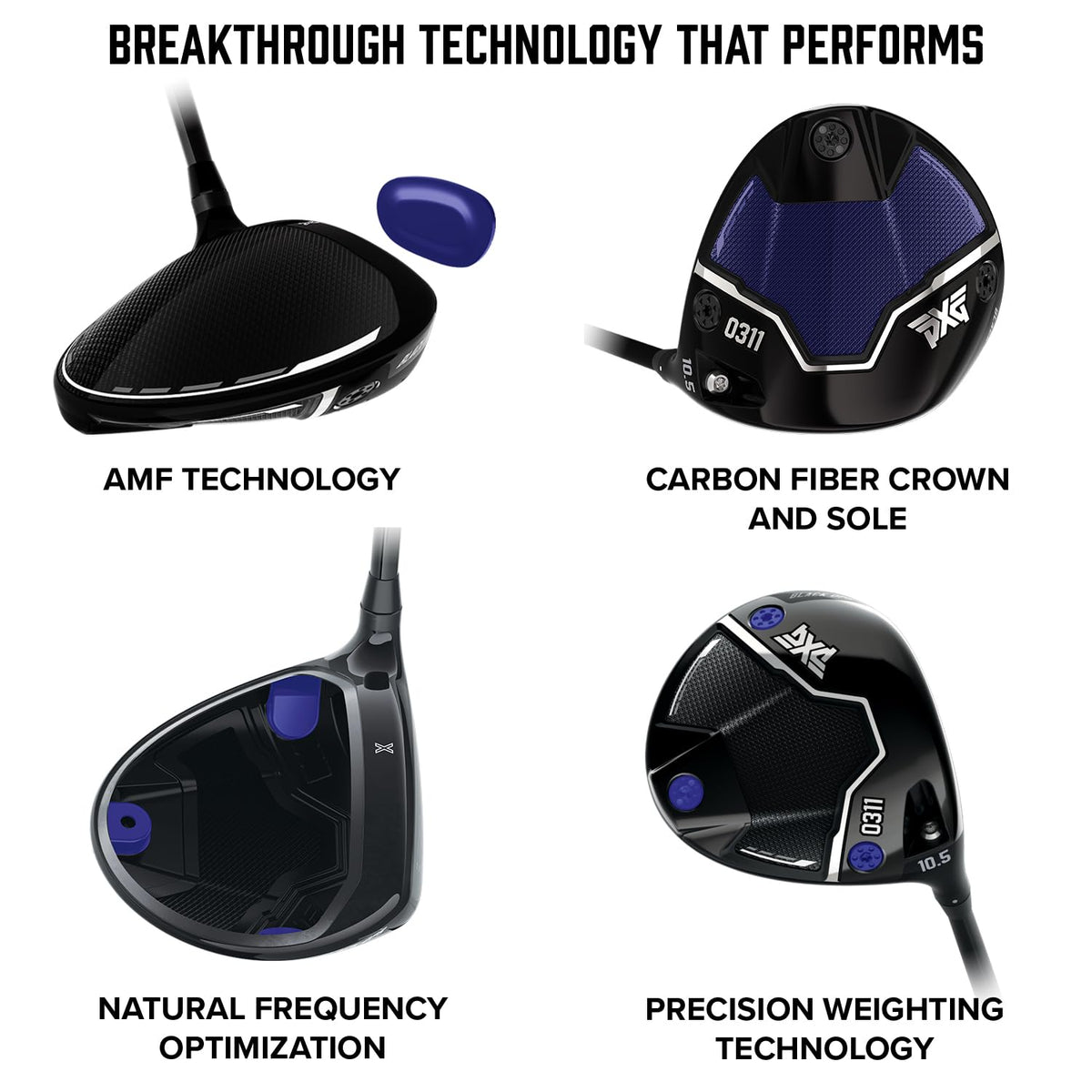 PXG Golf Driver - Right Handed Golf Club in 9, 10.5, or 12 Degree with Adjustable Loft and Lie Hosel, Available in X - Stiff, Stiff, Regular, Senior, or Ladies Flex Graphite Shaft - Senior - 12 Degrees