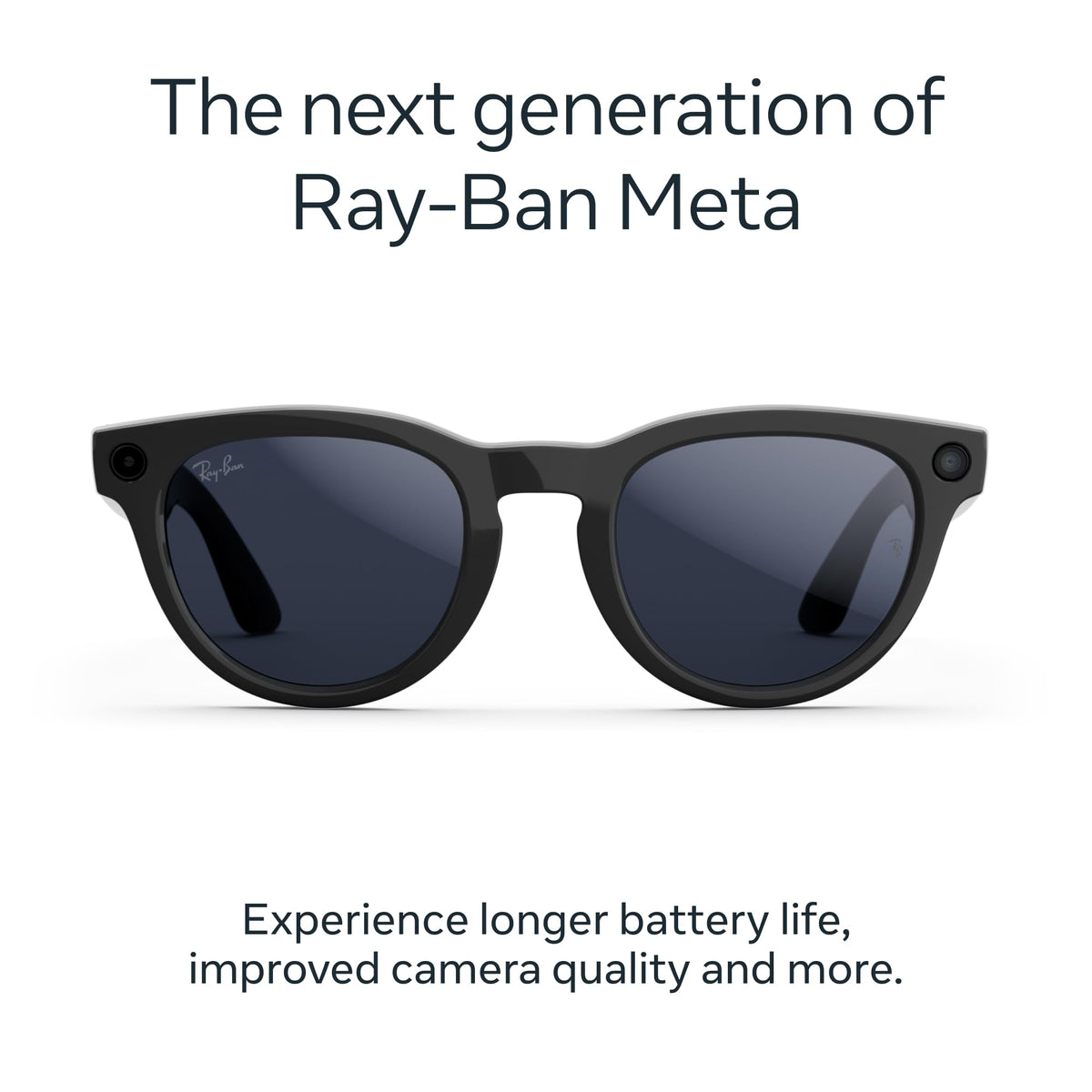 Ray - Ban | Meta Headliner (Gen 2) - Shiny Black, Transitions® Sapphire lenses - Ray - Ban