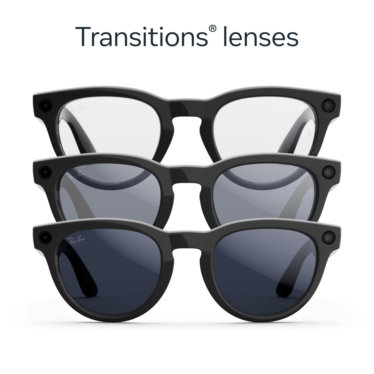 Ray - Ban | Meta Headliner (Gen 2) - Shiny Black, Transitions® Sapphire lenses - Ray - Ban