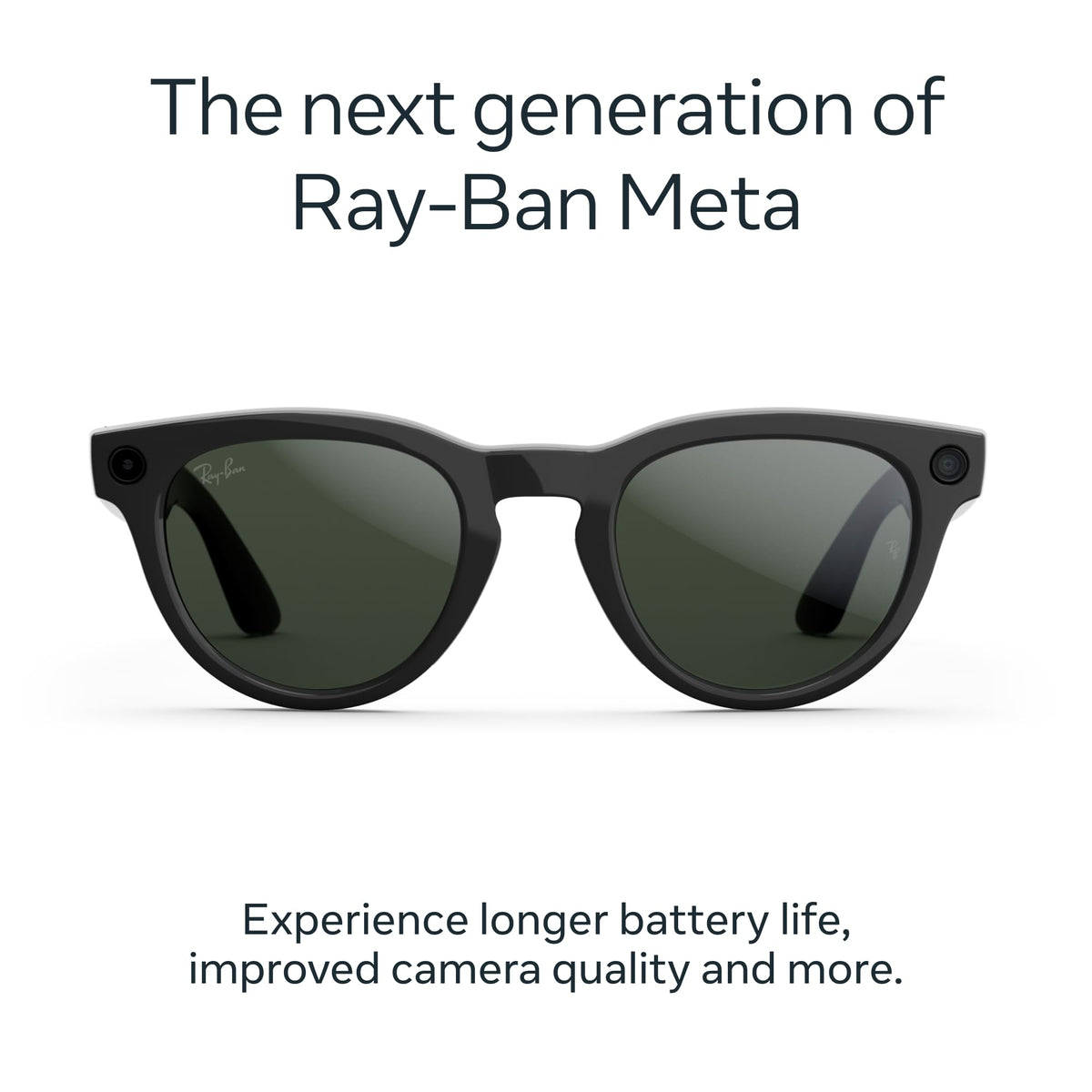 Ray - Ban | Meta Headliner (Gen 2) - Shiny Black, Transitions® Sapphire lenses - Ray - Ban