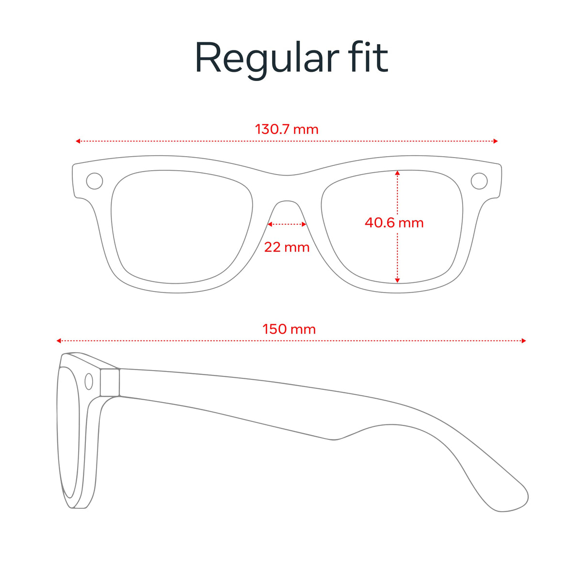 Ray - Ban | Meta Wayfarer Large (Gen 2) - Matte Black, Polarized Gradient Graphite lenses - Ray - Ban