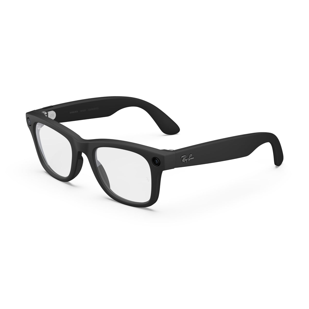 Ray - Ban | Meta Wayfarer Large (Gen 2) - Matte Black, Polarized Gradient Graphite lenses - Ray - Ban