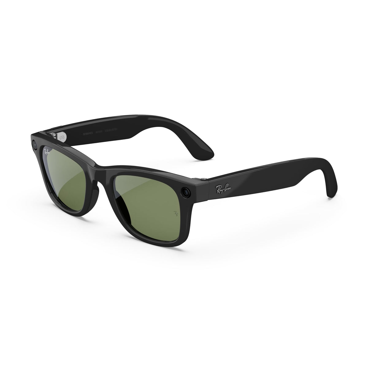 Ray - Ban | Meta Wayfarer Large (Gen 2) - Matte Black, Polarized Gradient Graphite lenses - Ray - Ban