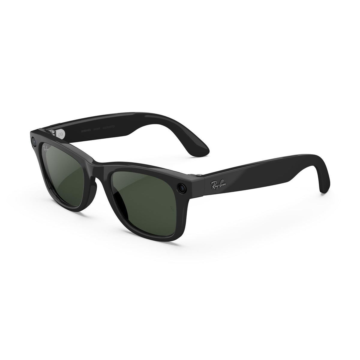 Ray - Ban | Meta Wayfarer Large (Gen 2) - Matte Black, Polarized Gradient Graphite lenses - Ray - Ban