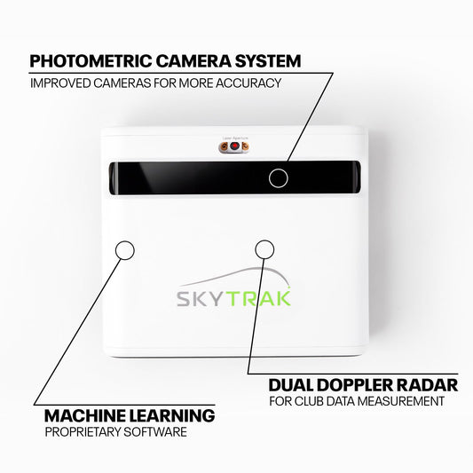 SkyTrak+ Launch Monitor and Golf Simulator - Tour - Level Golf Analysis with Dual Doppler Radar, Enhanced Camera, Real - time Gameplay Simulation, Wi - Fi, USB - C Charging - ST+ Launch Monitor -