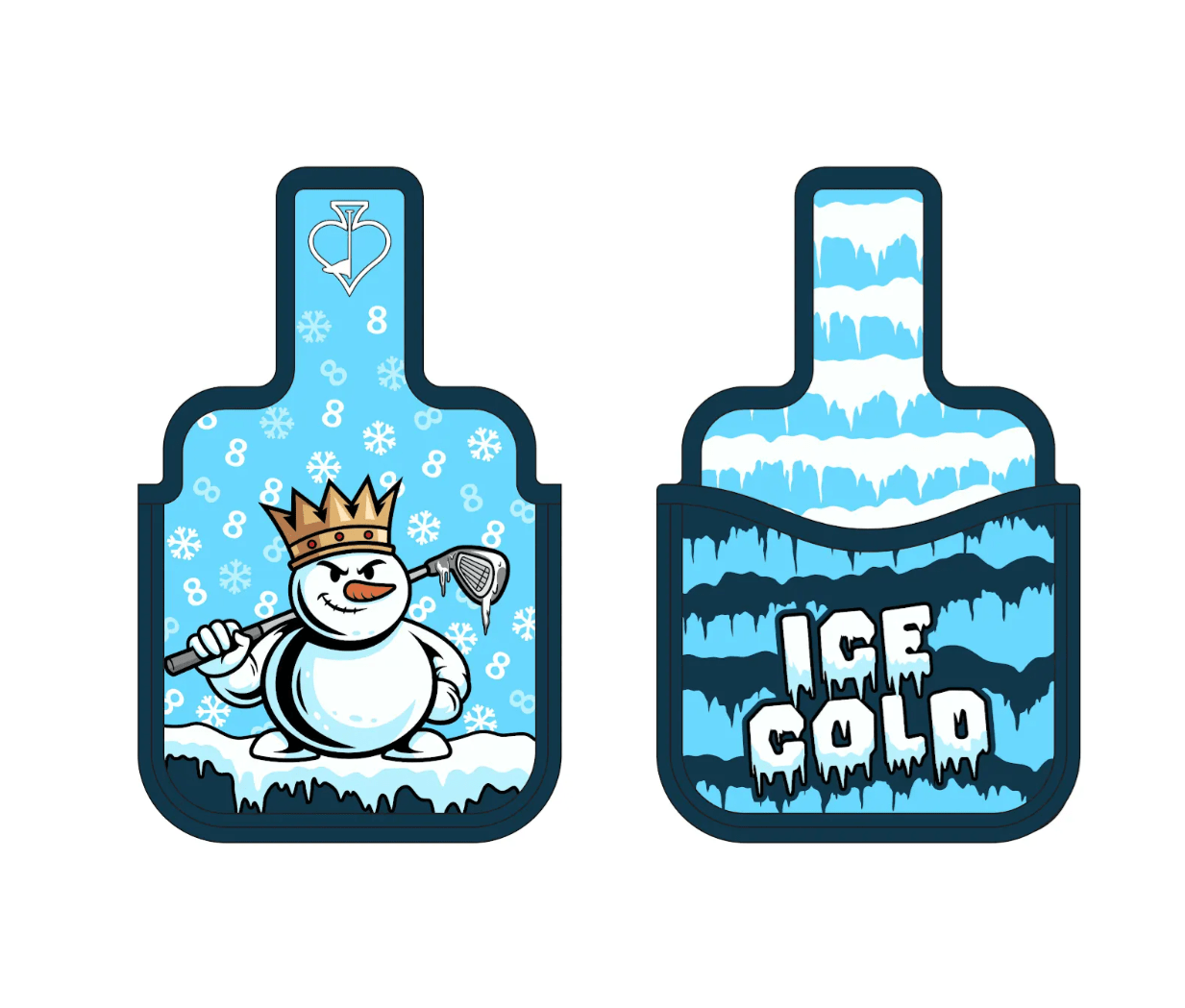 Snowman - Mallet Cover - Pins and Aces