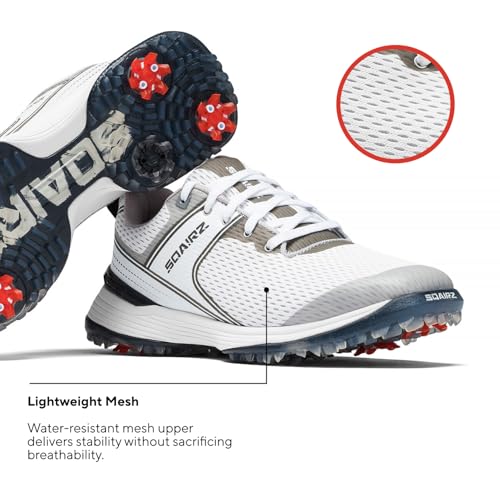 SQAIRZ Freedom Mesh Women's Athletic Golf Shoes - 9.5 - Black/Fuchsia