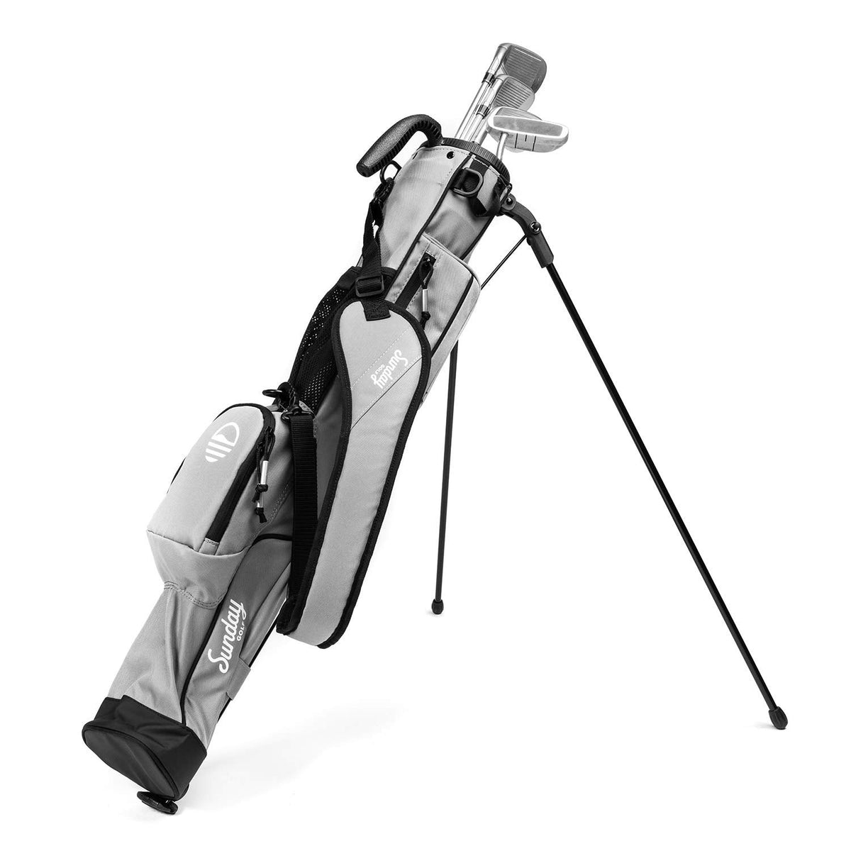 Sunday Golf - Lightweight Sunday Golf Bag with Strap and Stand - Grey -