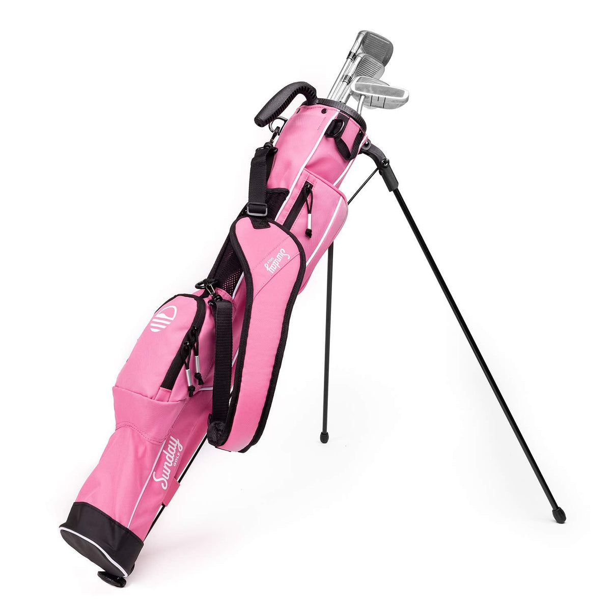 Sunday Golf - Lightweight Sunday Golf Bag with Strap and Stand - Pink -