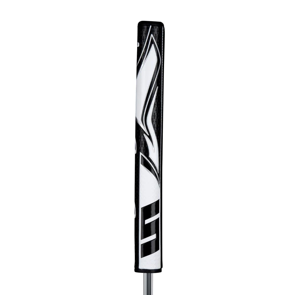 SuperStroke Zenergy Tour Golf Putter Grip with No Taper Enhanced SPYNE Technology, New Multi - Zone Texturing and Tech - Port, Multi Color - Black/White - Tour 2.0