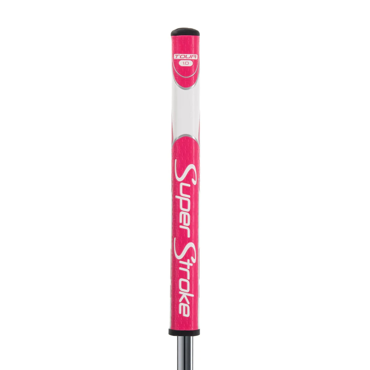 SuperStroke Zenergy Tour Golf Putter Grip with No Taper Enhanced SPYNE Technology, New Multi - Zone Texturing and Tech - Port, Multi Color - Pink/White - Tour 1.0