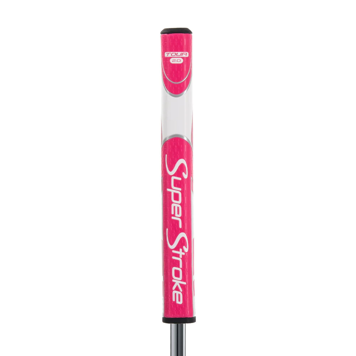 SuperStroke Zenergy Tour Golf Putter Grip with No Taper Enhanced SPYNE Technology, New Multi - Zone Texturing and Tech - Port, Multi Color - Pink/White - Tour 2.0
