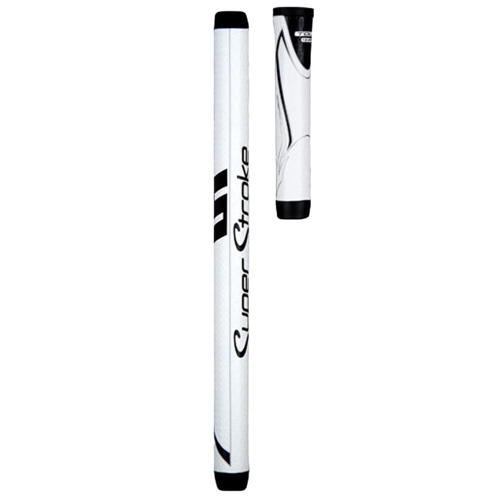 SuperStroke Zenergy Tour Golf Putter Grip with No Taper Enhanced SPYNE Technology, New Multi - Zone Texturing and Tech - Port, Multi Color - White/Black - Tour 1.0