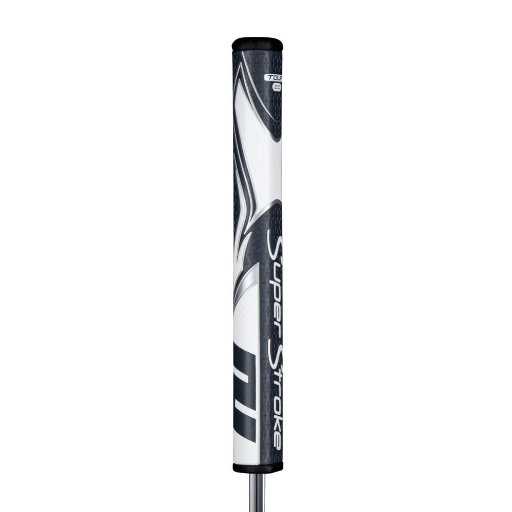 SuperStroke Zenergy Tour Golf Putter Grip with No Taper Enhanced SPYNE Technology, New Multi - Zone Texturing and Tech - Port, Multi Color - White/Red - Tour 3.0