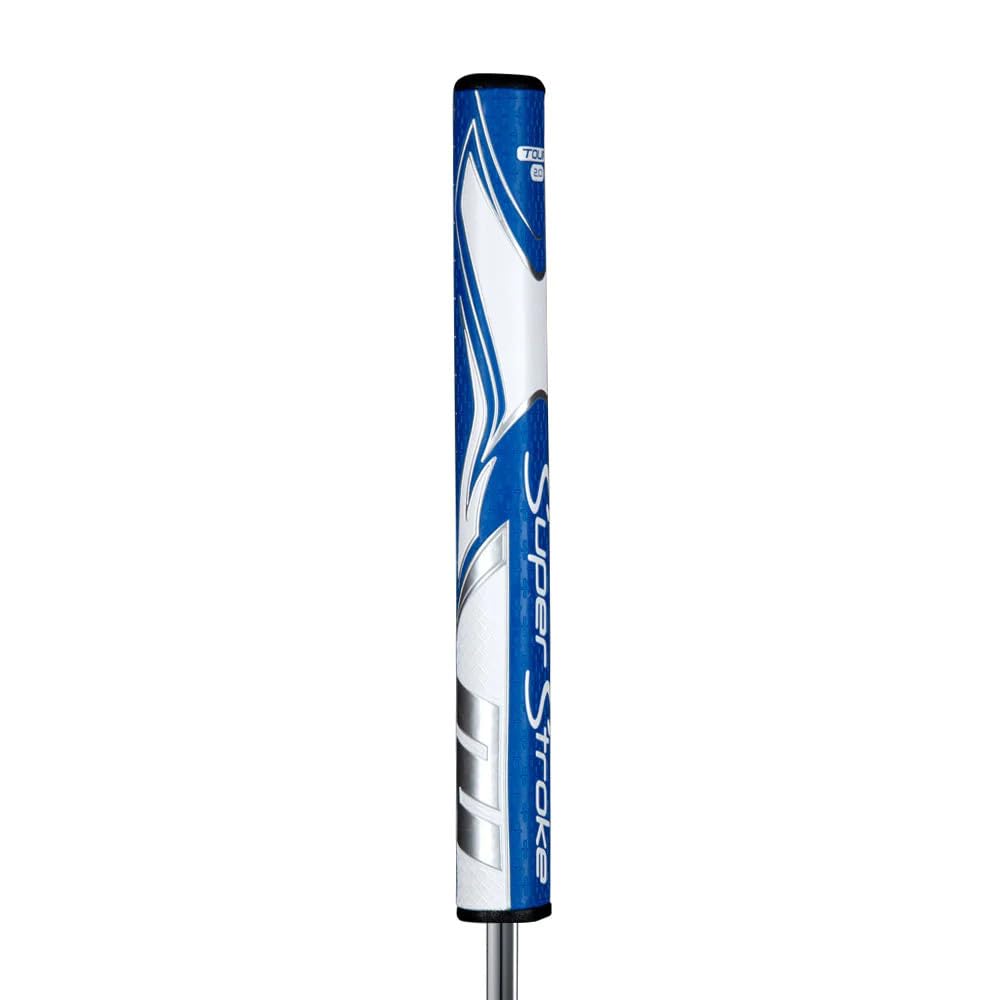 SuperStroke Zenergy Tour Golf Putter Grip with No Taper Enhanced SPYNE Technology, New Multi - Zone Texturing and Tech - Port, Multi Color - White/Red - Tour 3.0