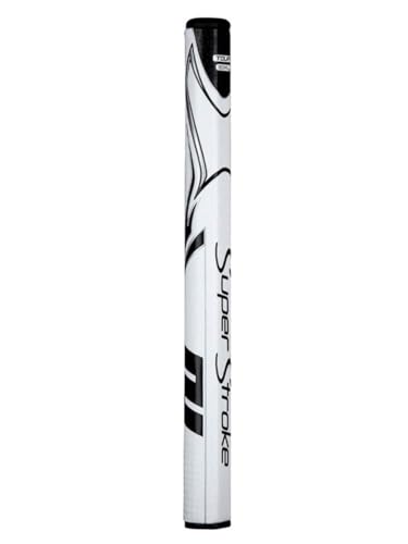 SuperStroke Zenergy Tour Golf Putter Grip with No Taper Enhanced SPYNE Technology, New Multi - Zone Texturing and Tech - Port, Multi Color - White/Red - Tour 3.0