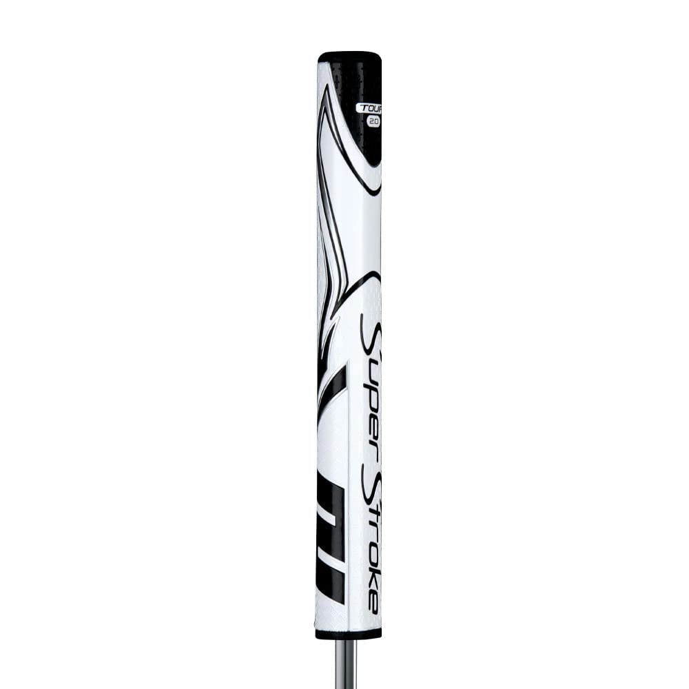 SuperStroke Zenergy Tour Golf Putter Grip with No Taper Enhanced SPYNE Technology, New Multi - Zone Texturing and Tech - Port, Multi Color - White/Red - Tour 3.0