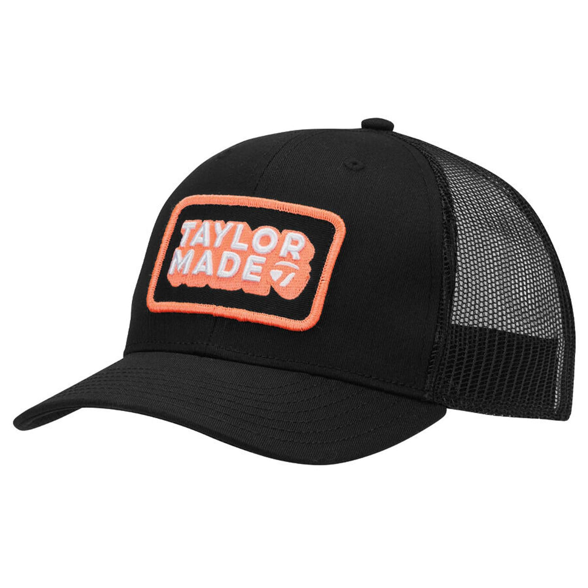 TaylorMade Golf 2025 Trucker Hat - One Size - Black/Coral