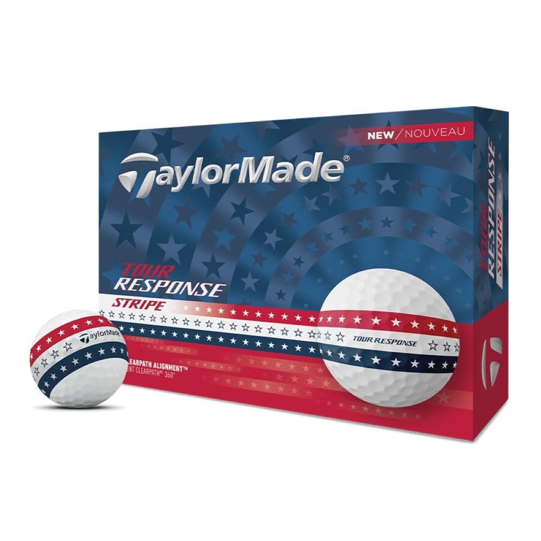 TaylorMade Golf Tour Response Stripe - Red, White and Blue - 2025