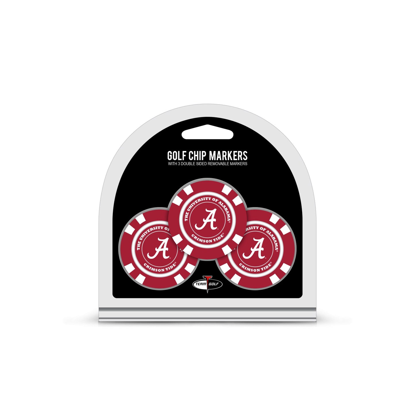Team Golf Alabama Ball Markers - Golf Chip Marker -