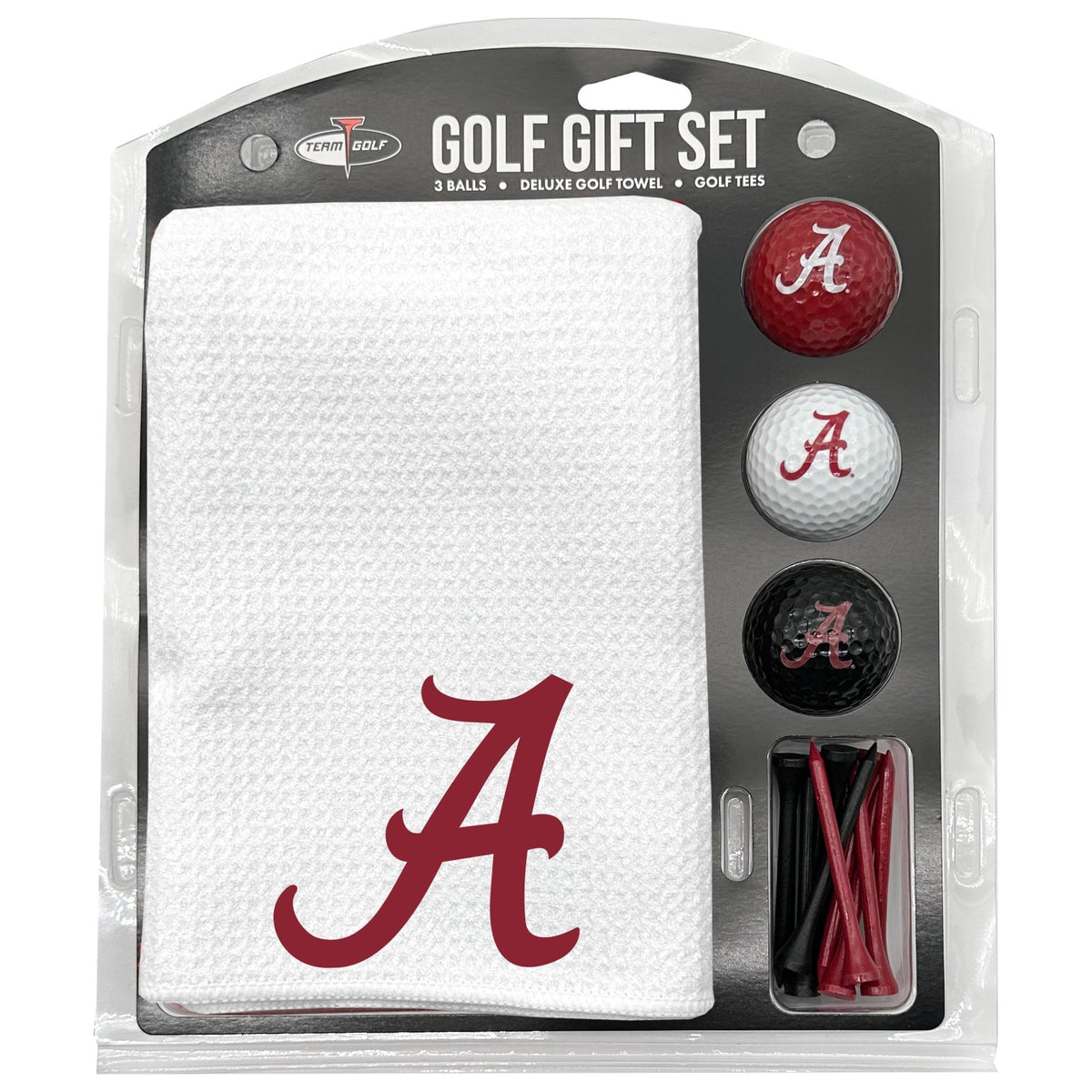 Team Golf Alabama Golf Gift Sets - Microfiber Towel Gift Set - White -