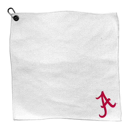 Team Golf Alabama Golf Towels - Microfiber 15X15 White -