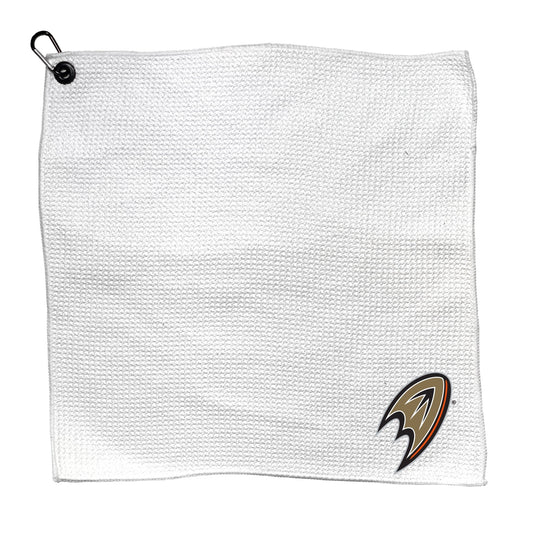 Team Golf ANA Ducks Golf Towels - Microfiber 15X15 White -