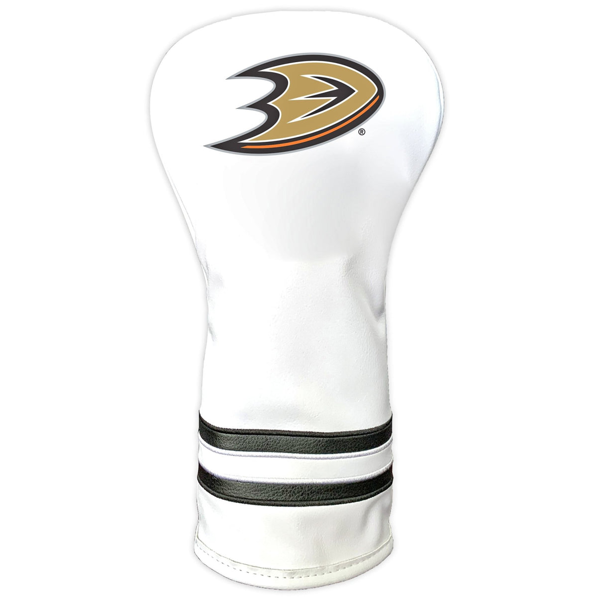 Team Golf Anaheim Ducks DR/FW Headcovers - Vintage Driver HC - Printed White