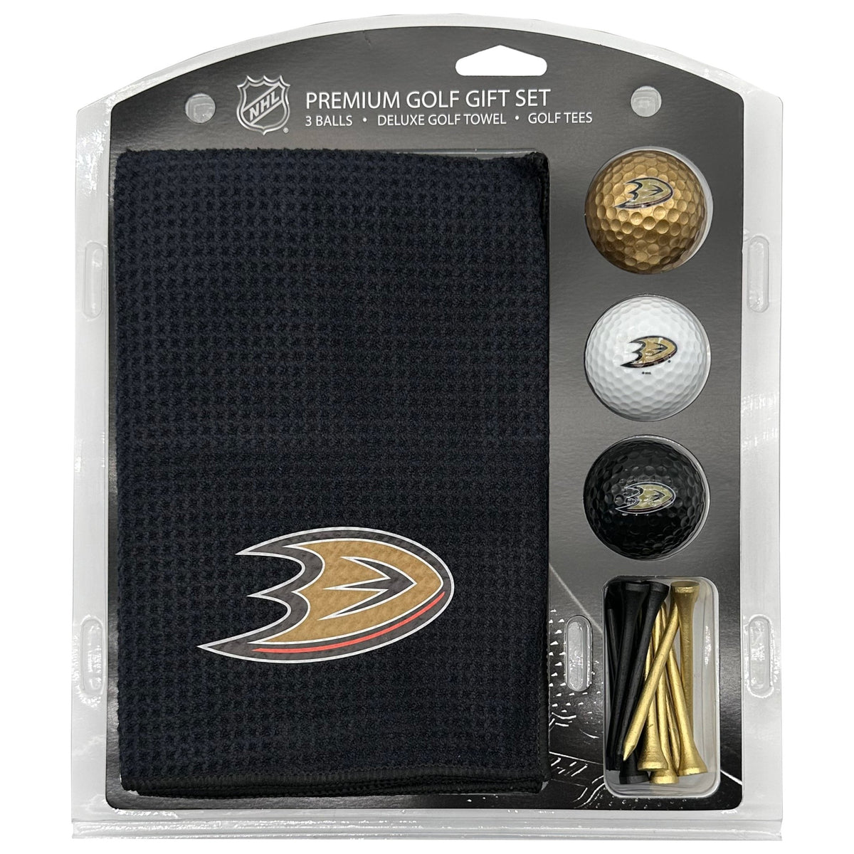 Team Golf Anaheim Ducks Golf Gift Sets - Microfiber Towel Gift Set - Color -