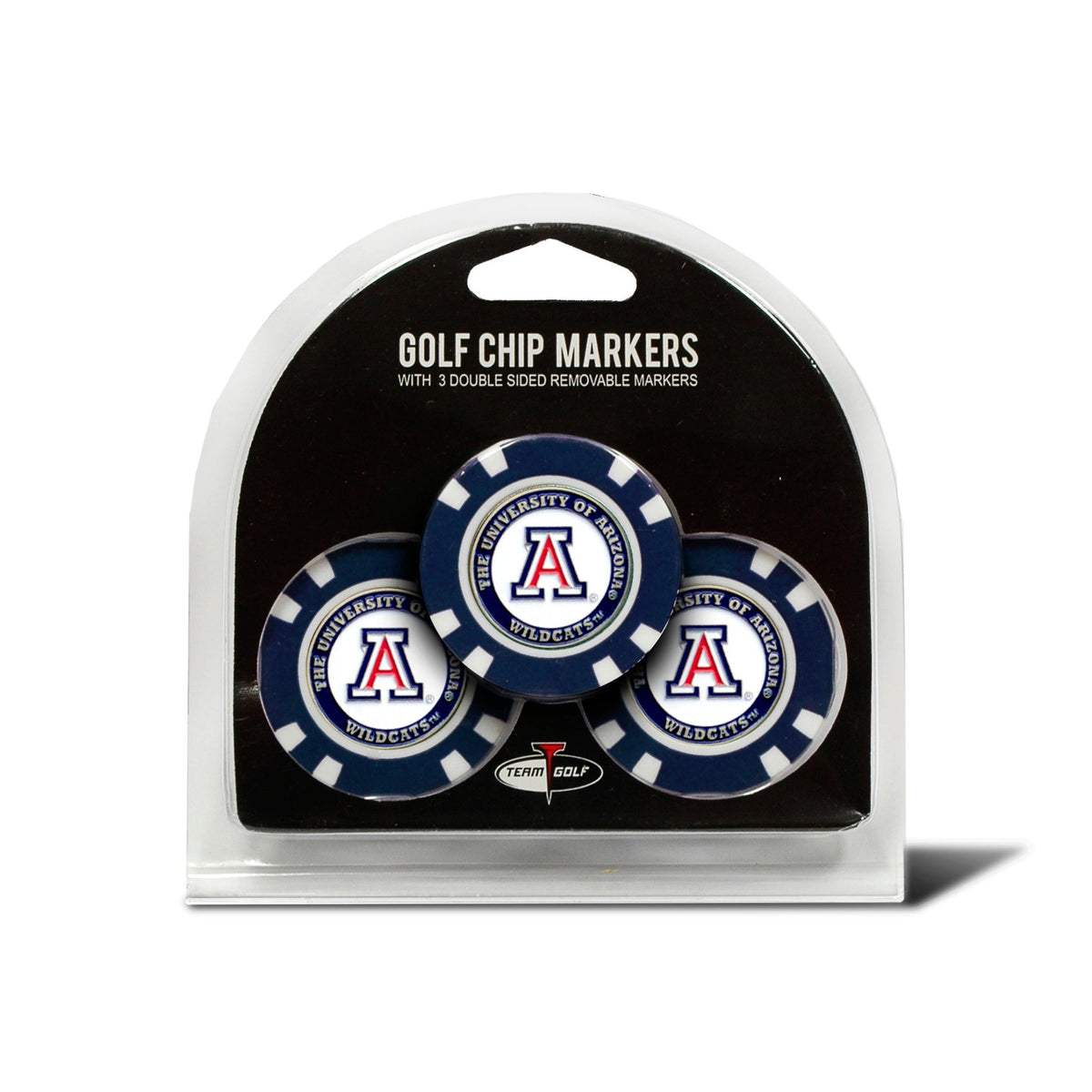 Team Golf Arizona Ball Markers - 3 Pack Golf Chip Markers -